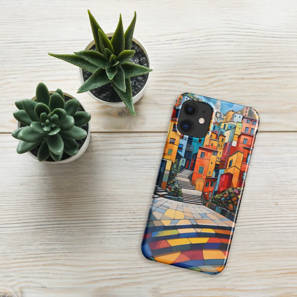 Vibrant Village: A Cubist Journey