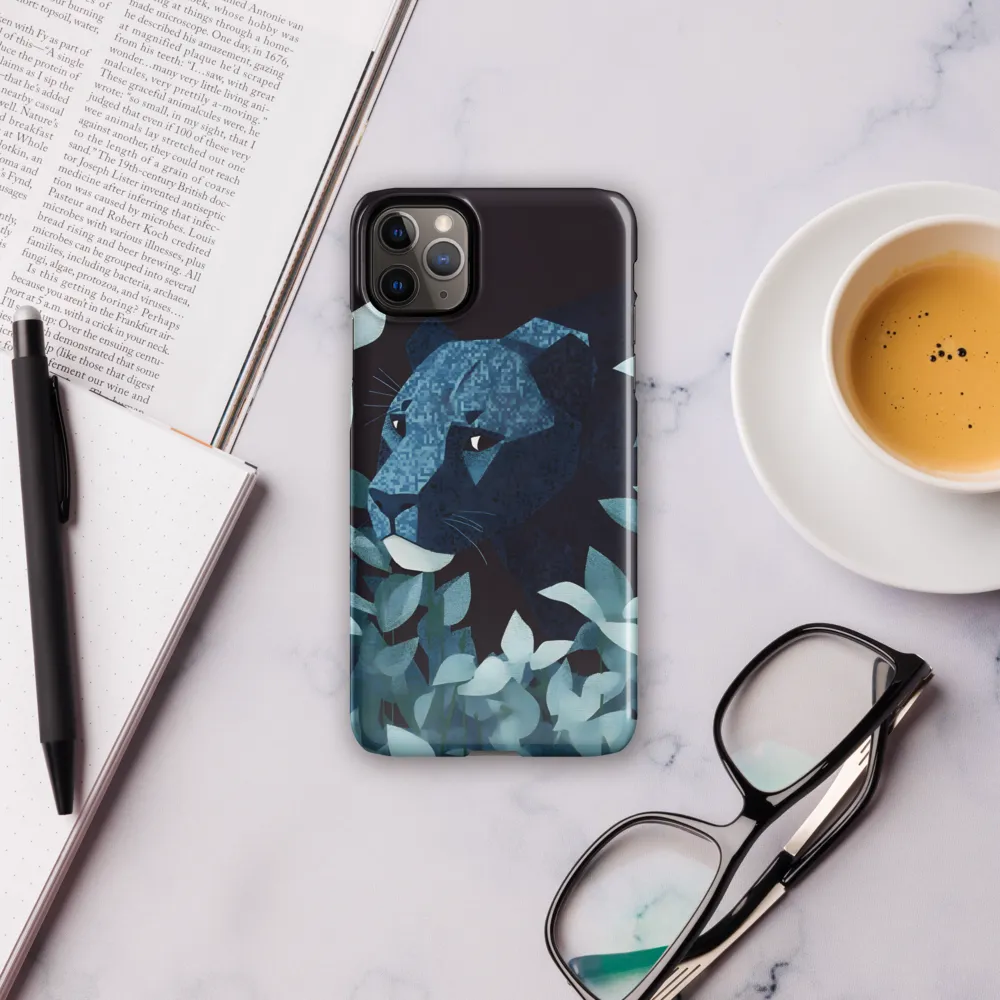 Lurking Blue: The Panther's Gaze | Phone Case |  11 Pro Max | Snap Case | Glossy