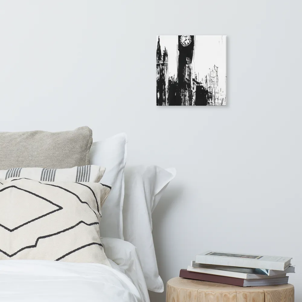 Clock Tower in Motion | Canvas | 12″×12″
