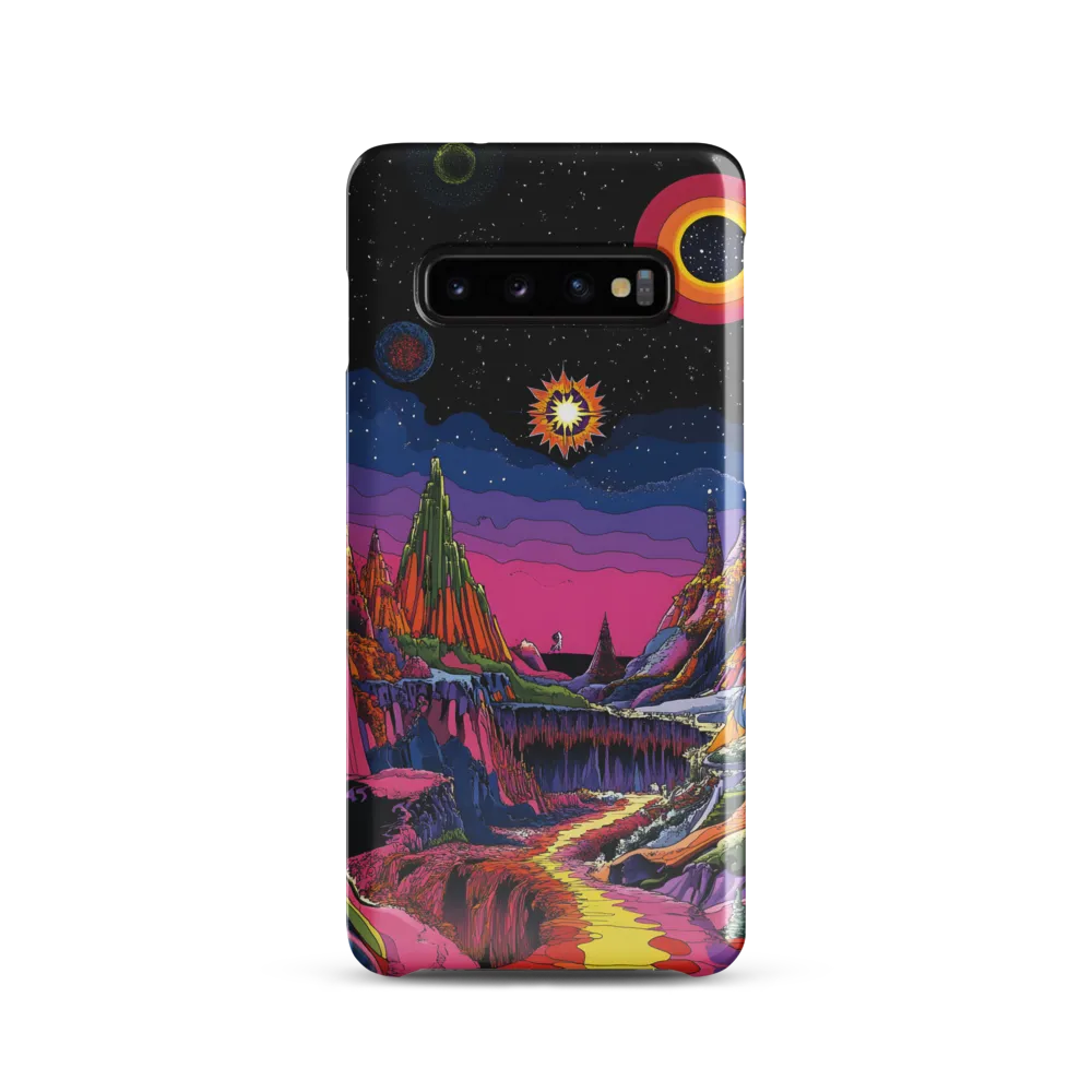 Galactic Wonders: A Journey Through an Alien Landscape | Phone Case |  S10 | Snap Case | Glossy