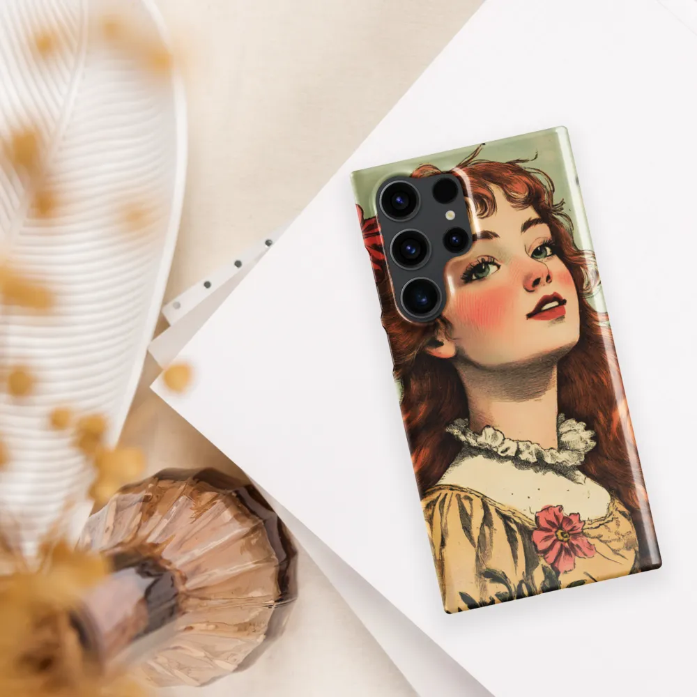 Whimsical Portrait of a Flower-Adorned Girl