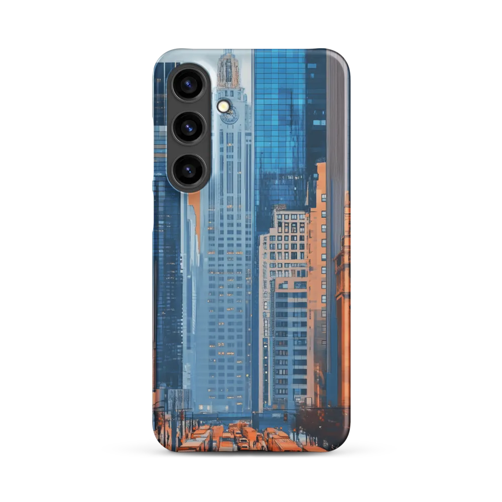 Urban Symphony in Blue and Orange