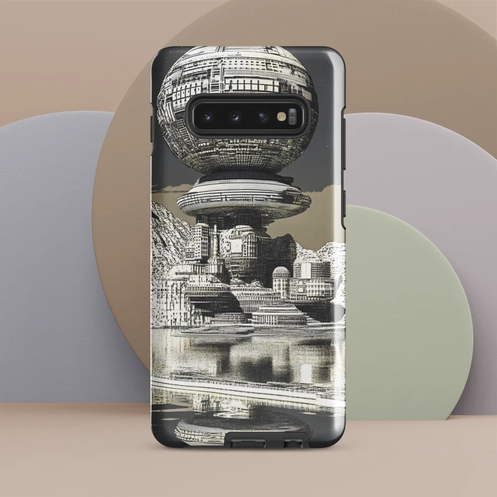 Reflections of a Futuristic Dreamscape | Phone Case |  S10 Plus | Tough Case | Glossy