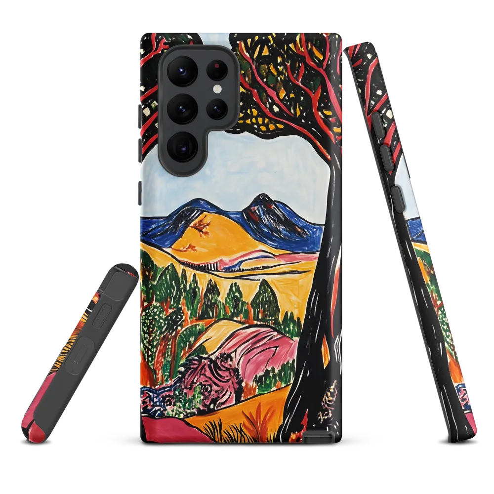 Vibrant Nature's Embrace | Phone Case |  S22 Ultra | Tough Case | Matte