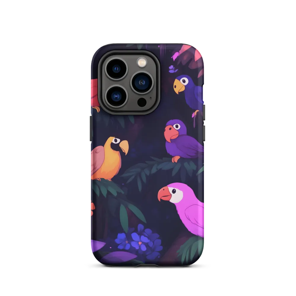 Tropical Parrot Playground | Phone Case |  14 Pro | Tough Case | Matte