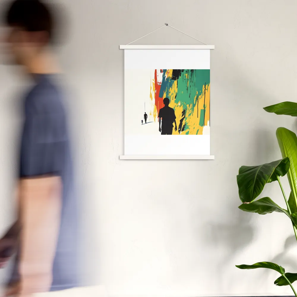 Journey of Silhouettes | Poster With White Wood Hanger | 18″×24″