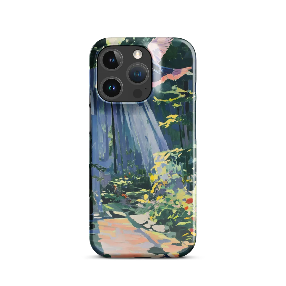 Flight of Light: A Serene Forest | Phone Case |  16 Pro | Snap Case | Glossy