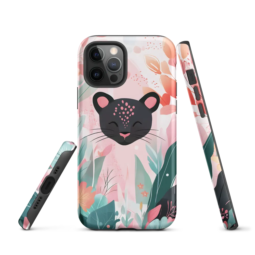 Whimsical Panther in Bloom