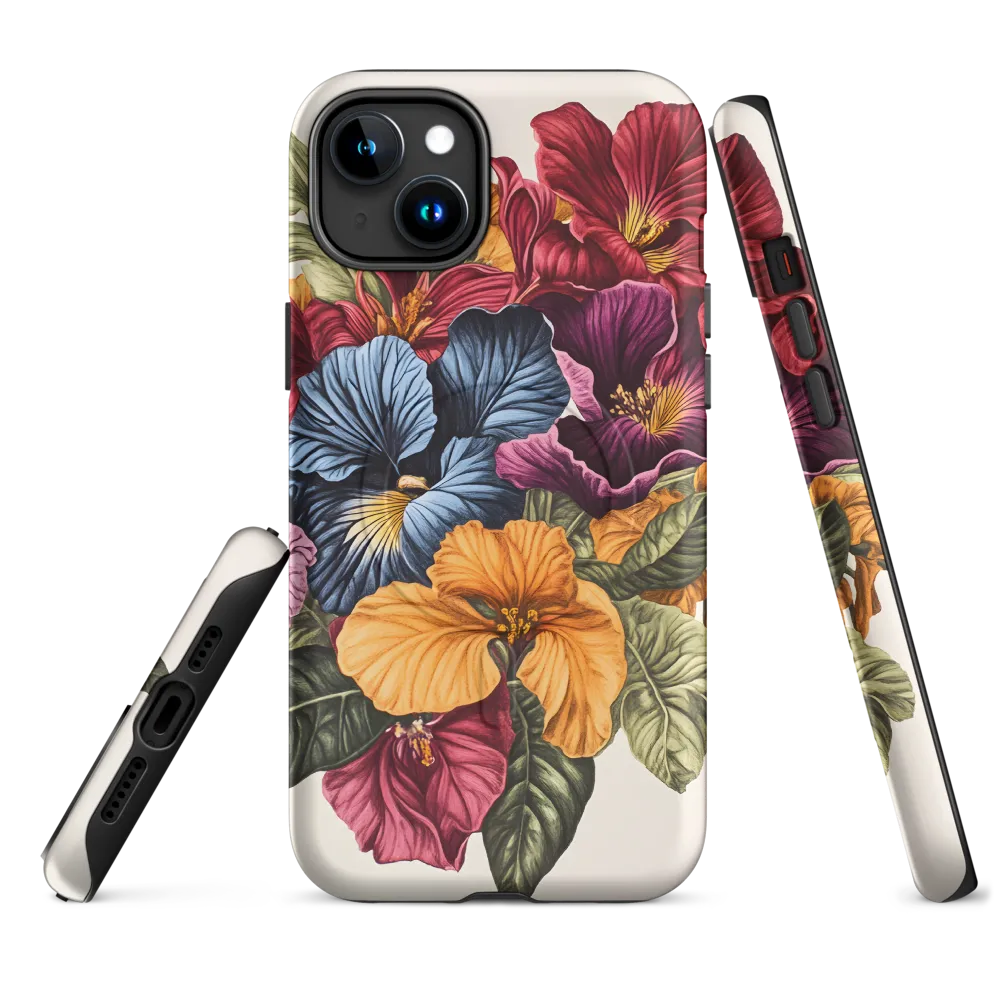 Floral Symphony in Color | Phone Case |  15 Plus | MagSafe® Tough Case | Matte