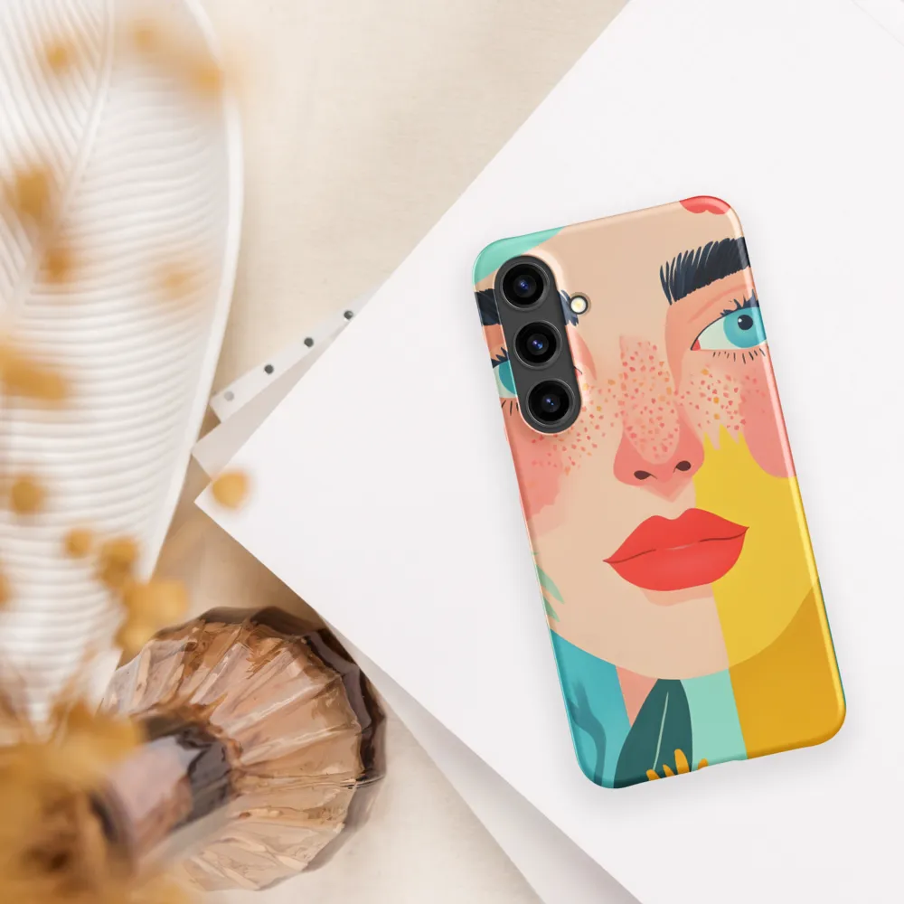 Floral Serenity: A Modern Portrait