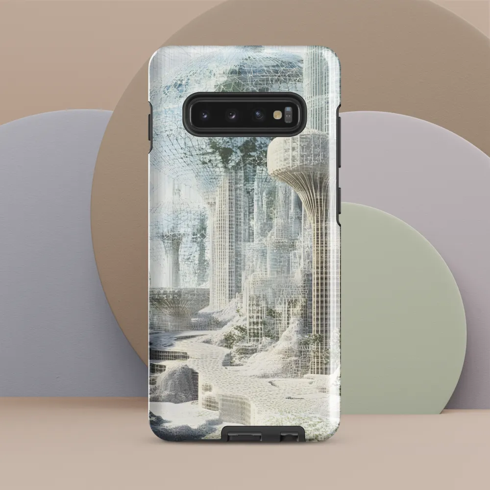 Ethereal Architectures: A Journey into the Future | Phone Case |  S10 Plus | Tough Case | Glossy