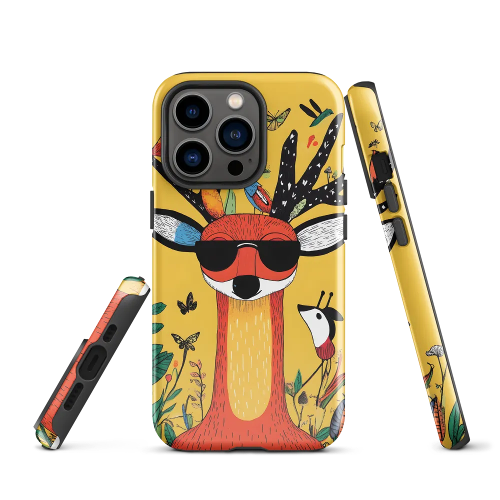 Playful Deer with Sunglasses