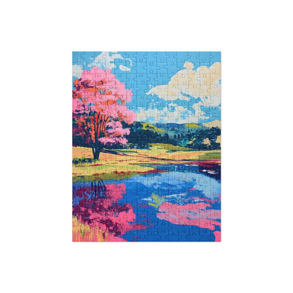 Reflections of a Pink Dreamscape | Jigsaw Puzzle | 252/520 pieces