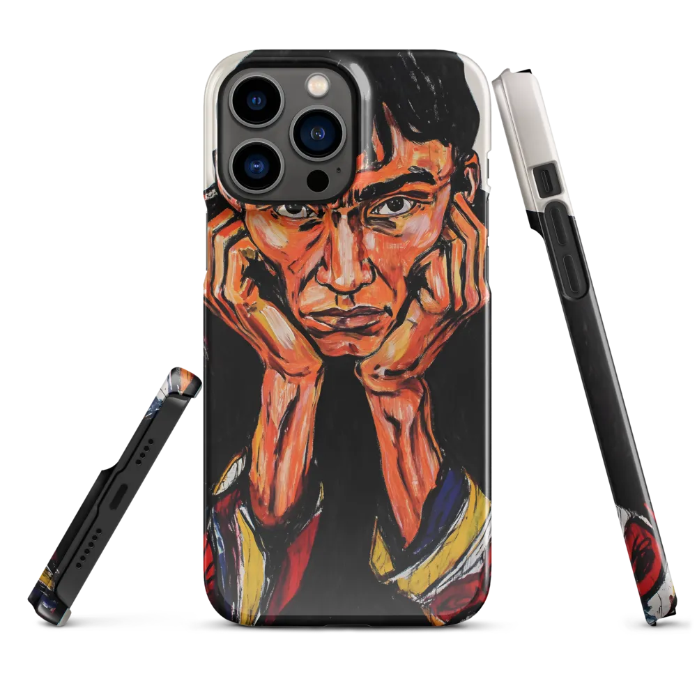 Contemplative Intensity: An Expressionist Portrait
