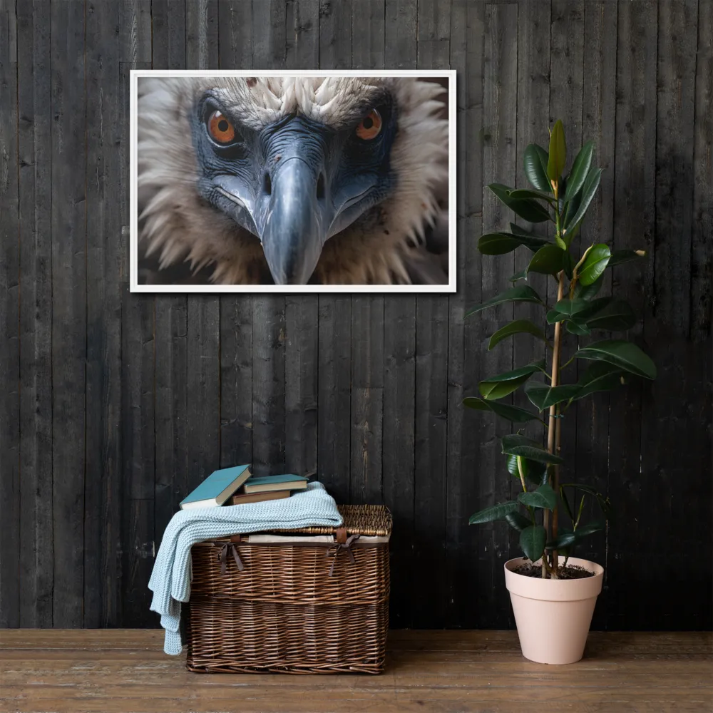 The Gaze of Strength | Canvas with White Frame | 24″×36″