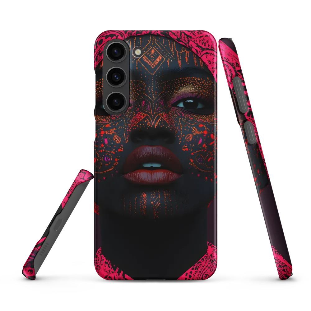 Neon Adornments: A Portrait of Cultural Expression