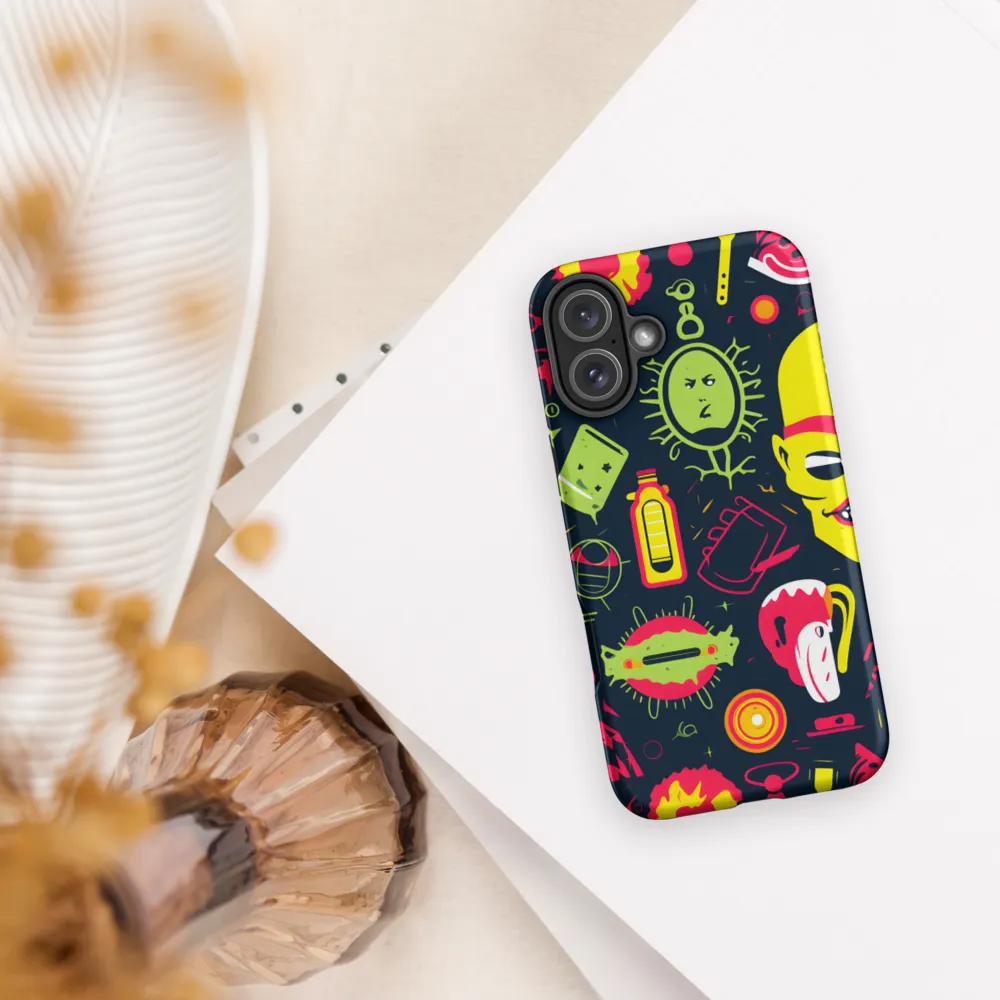 Neon Revelry: A Quirky Exploration of Modern Pop Art