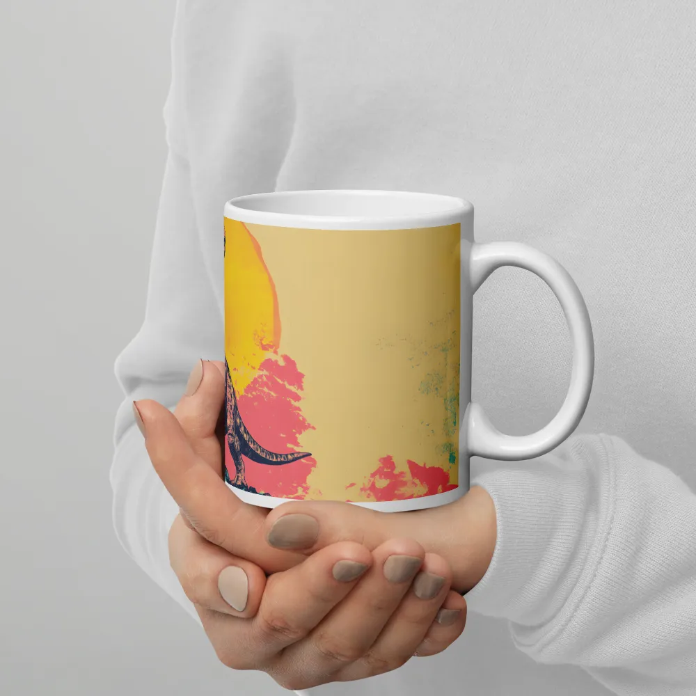 Majestic Dinosaur at Sunrise | Mugs | Multiple Sizes & Colors