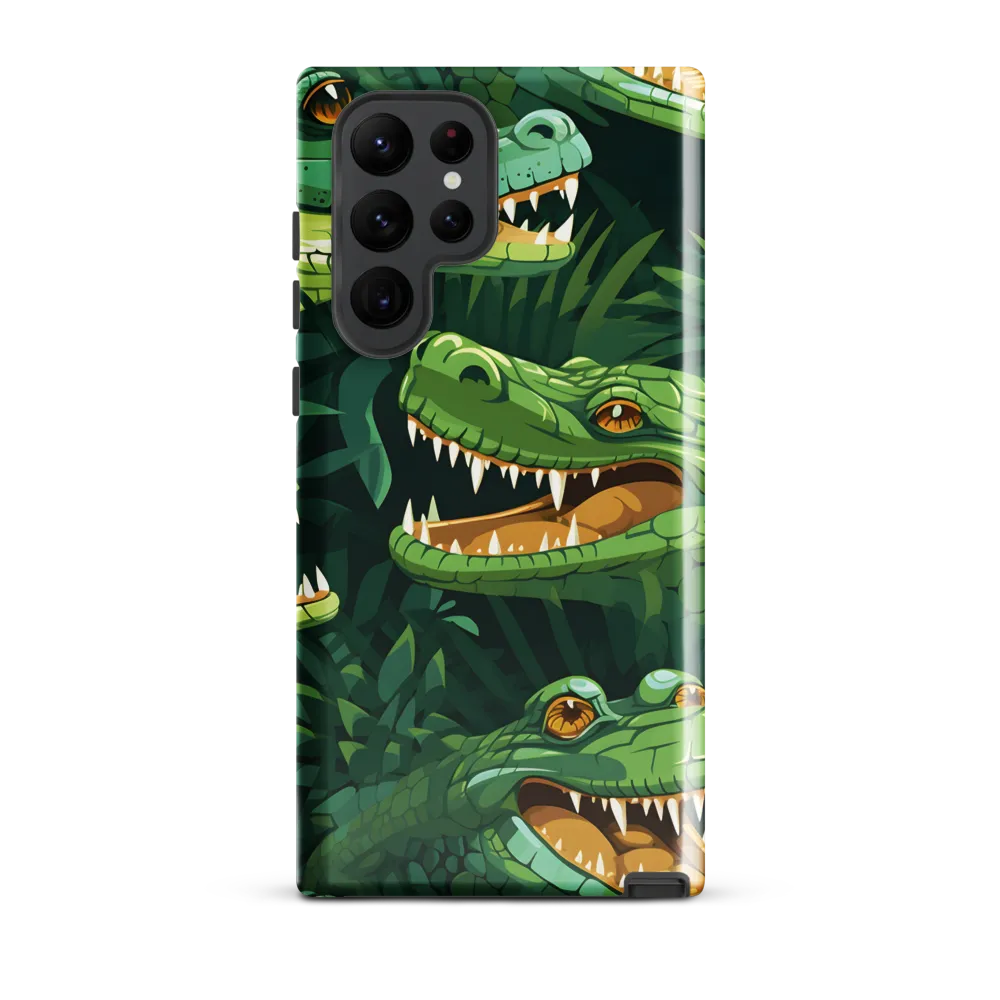 Fierce Crocodilian Medley | Phone Case |  S22 Ultra | Tough Case | Glossy