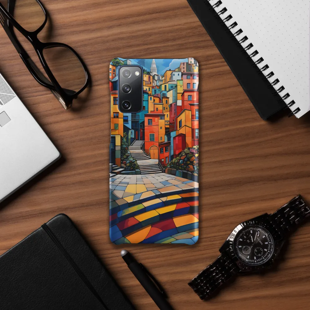 Vibrant Village: A Cubist Journey