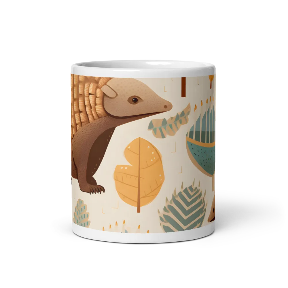 Pangolins in a Whimsical Habitat | Mugs | Multiple Sizes & Colors