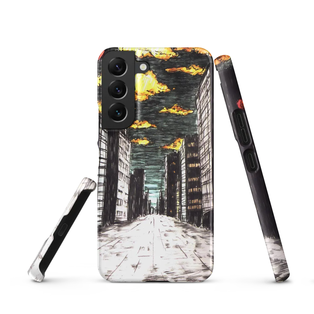 Eclipsed Cityscape | Phone Case |  S22 | Snap Case | Matte