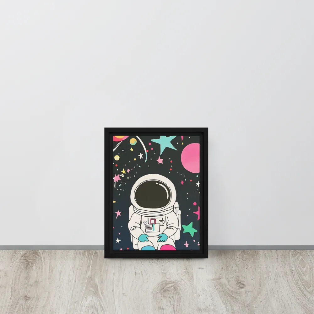 Cosmic Dreamer | Canvas with Black Frame | 9″×12″