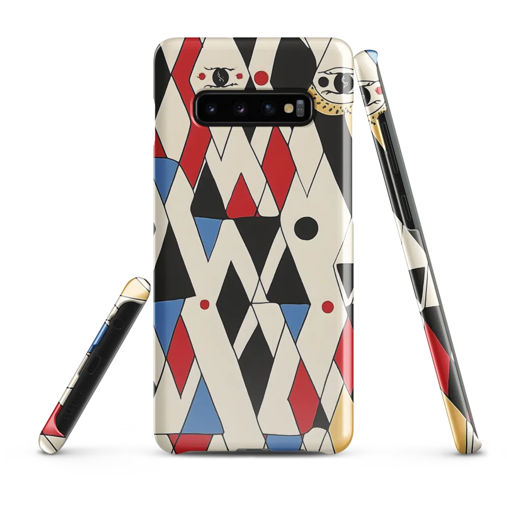 Dynamic Geometric Symphony | Phone Case |  S10 Plus | Snap Case | Glossy