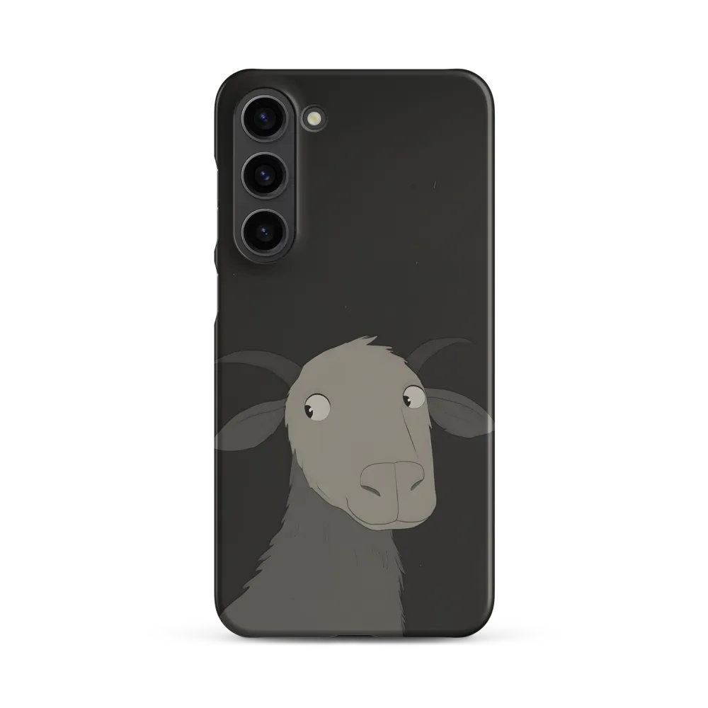 Whimsical Goat in Darkness