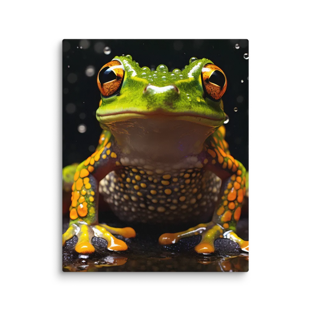 Emerald Elegance: The Frog in Focus