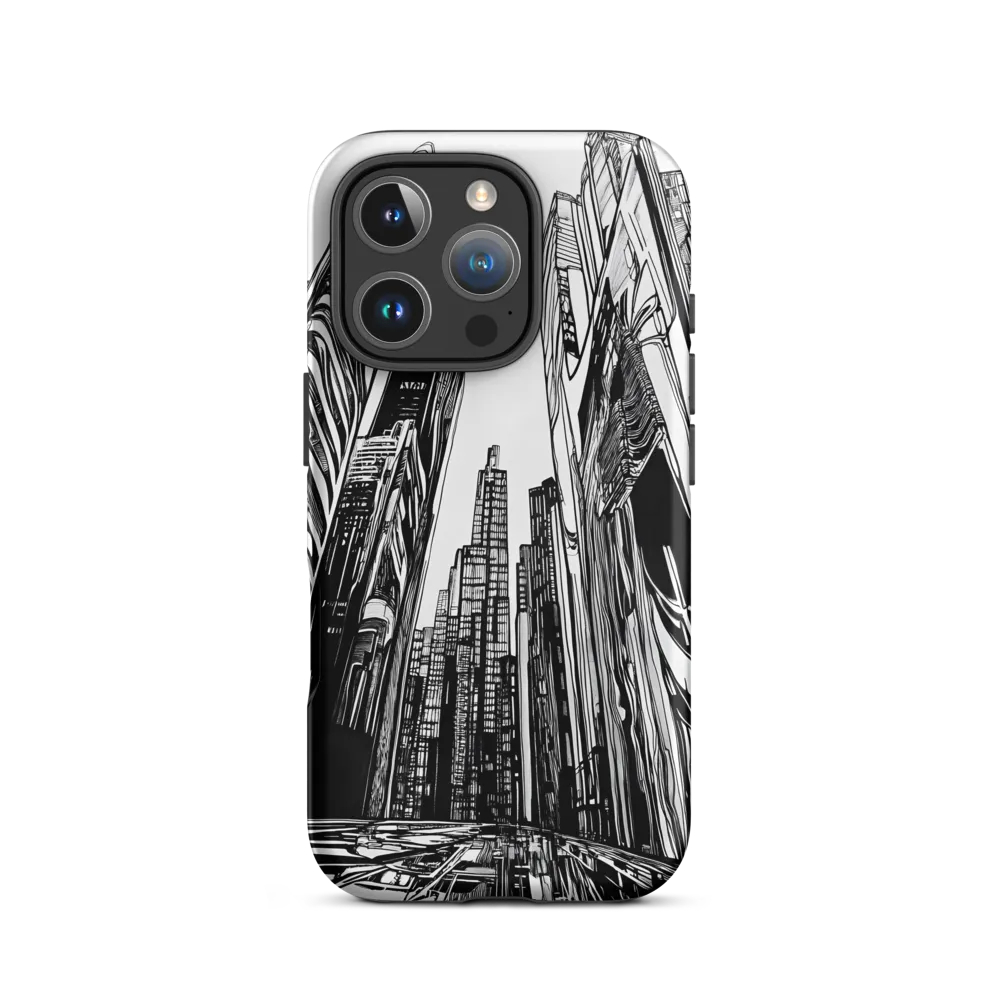 Urban Echoes: A Line Art Journey
