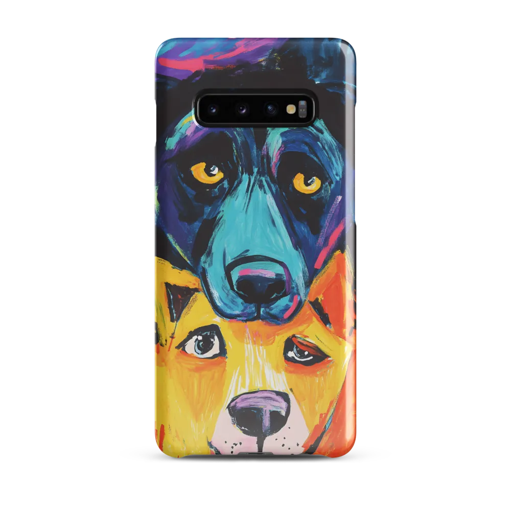 Vibrant Companions: An Expression of Canine Spirit | Phone Case |  S10 Plus | Snap Case | Glossy