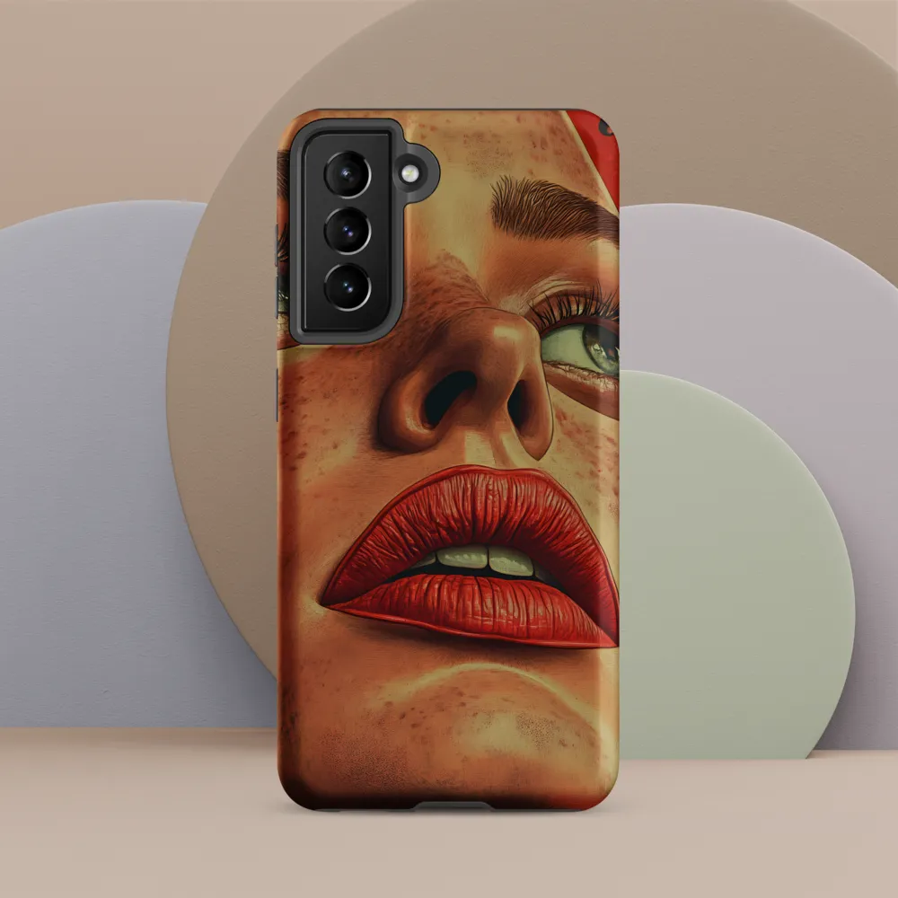 Red Intensity: A Portrait of Elegance