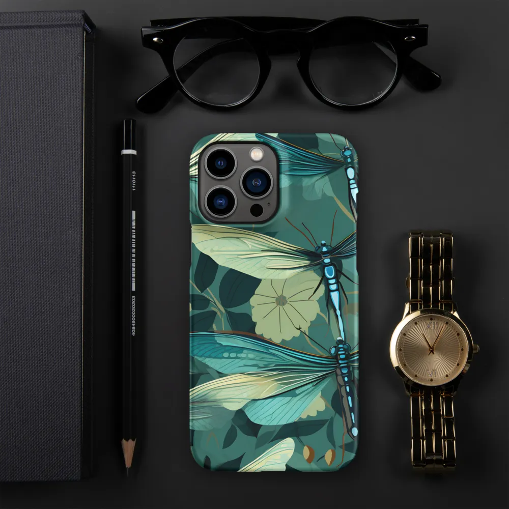 Whispers of Nature: Dragonflies in Harmony | Phone Case |  13 Pro Max | Snap Case | Matte