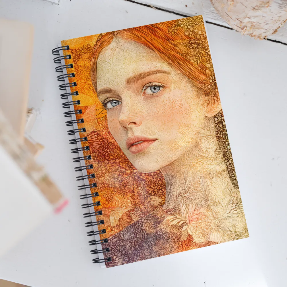 Embracing Autumn's Glow | Spiral Notebook