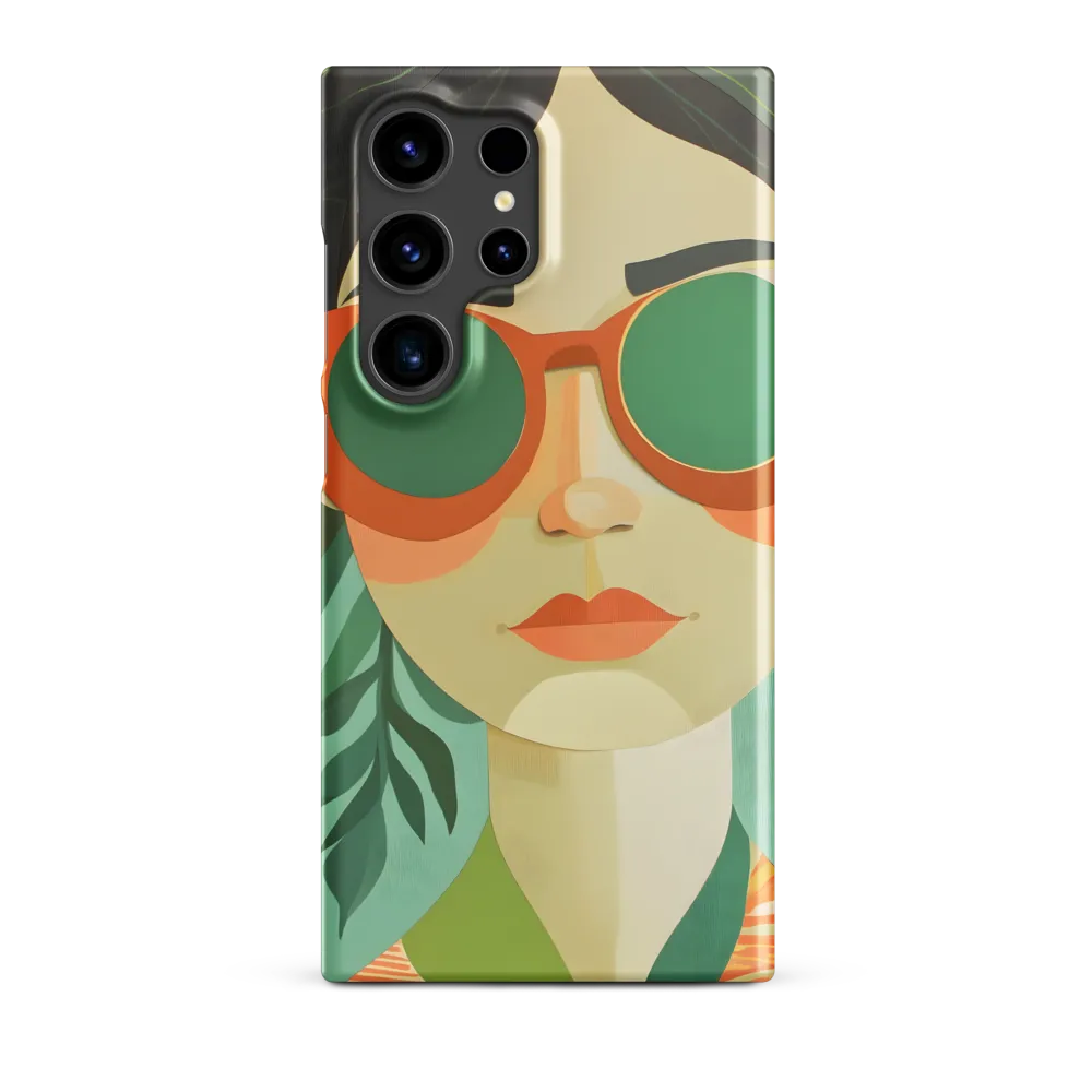 Bold Serenity: A Modern Portrait | Phone Case |  S24 Ultra | Snap Case | Matte