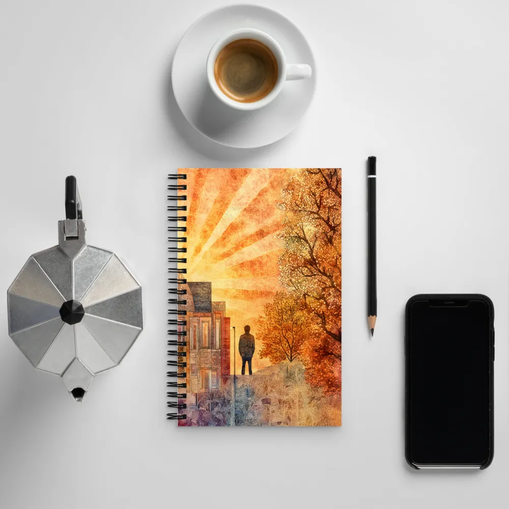 Golden Moments of Reflection | Spiral Notebook