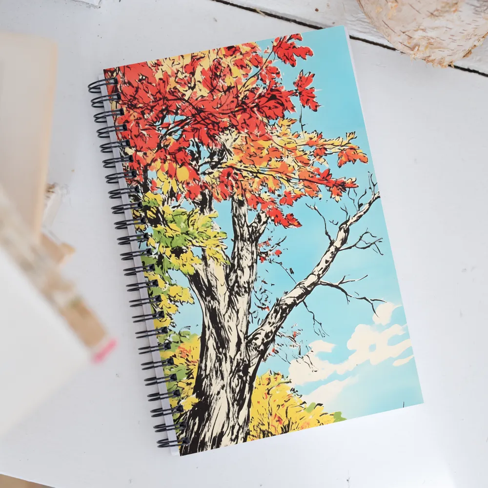 Autumn's Embrace | Spiral Notebook