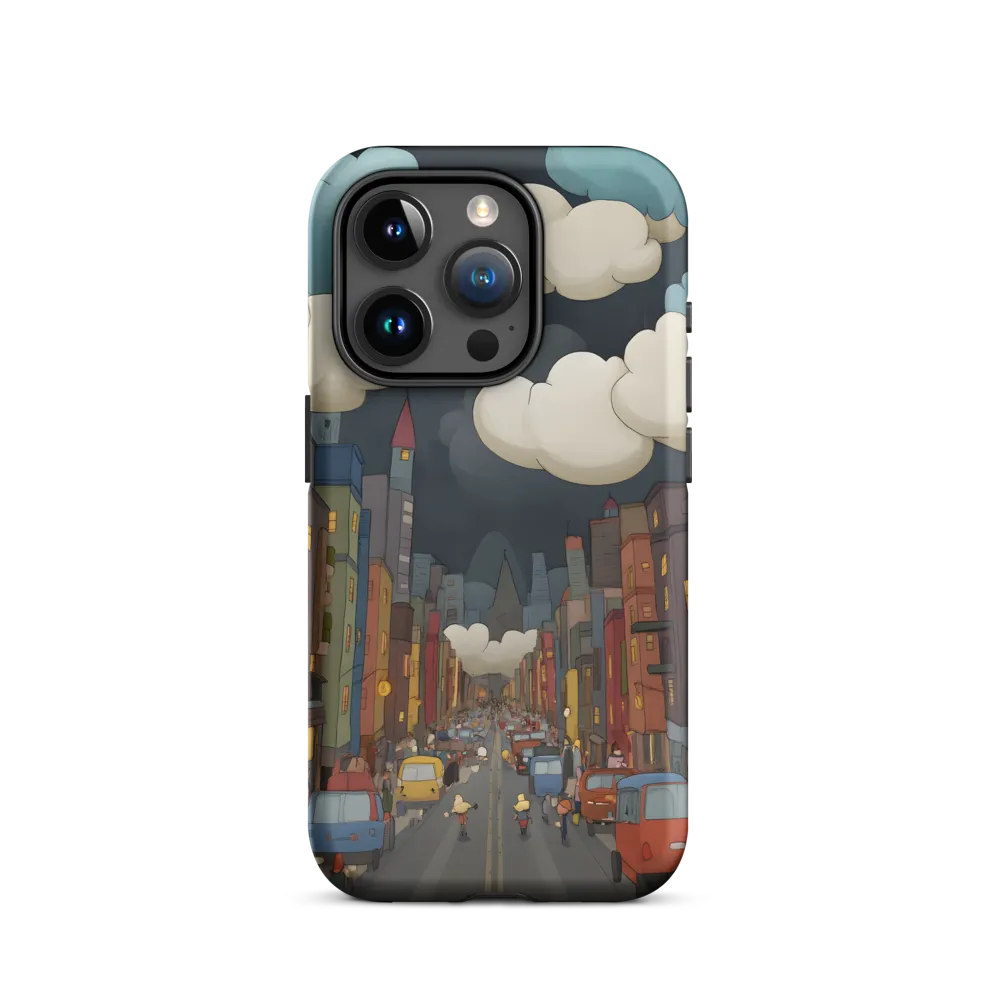 Urban Symphony: A City Awakens at Dusk | Phone Case |  15 Pro | Tough Case | Matte