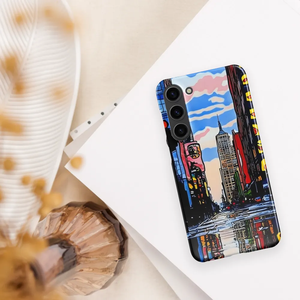 Reflections of a Vibrant City | Phone Case |  S23 Plus | Snap Case | Glossy