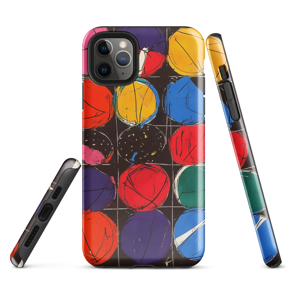 Colorful Circles in Abstract Harmony | Phone Case |  11 Pro Max | Tough Case | Glossy