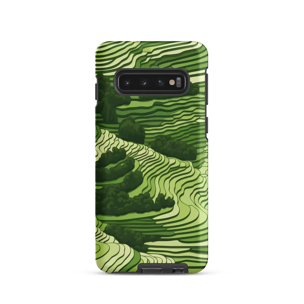 Waves of Green: An Abstract Landscape