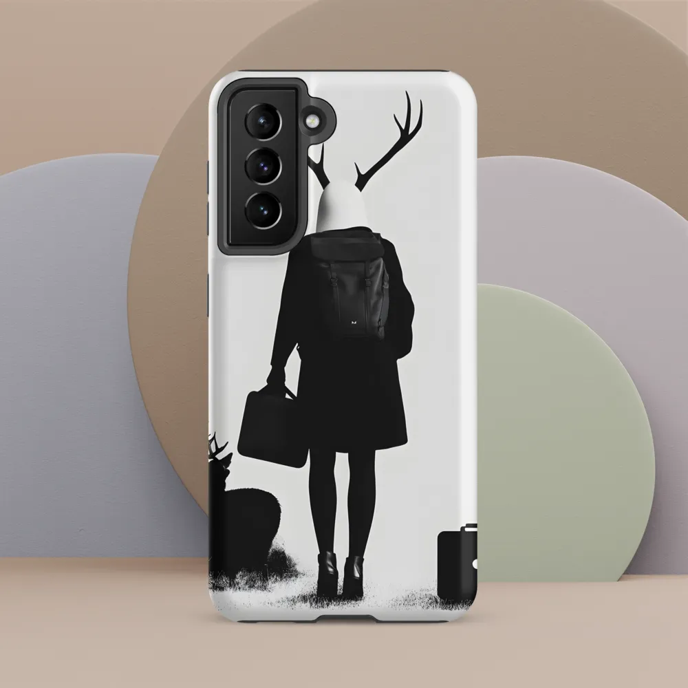Antlered Reflections | Phone Case |  S21 FE | Tough Case | Matte