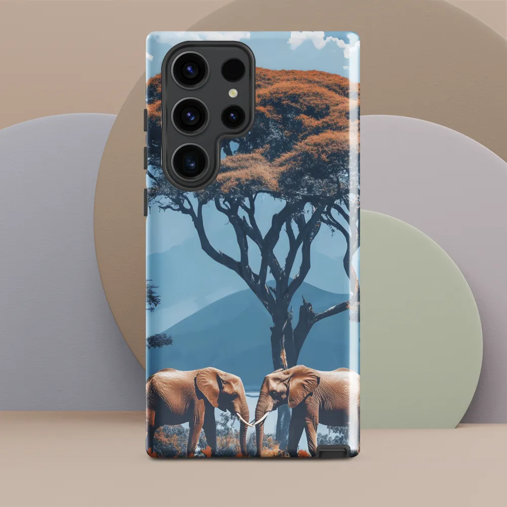 Elephants Amidst Serenity