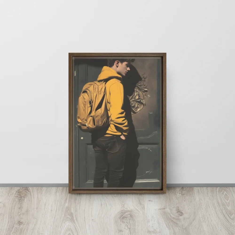 Silent Reflection | Canvas with Brown Frame | 12″×18″