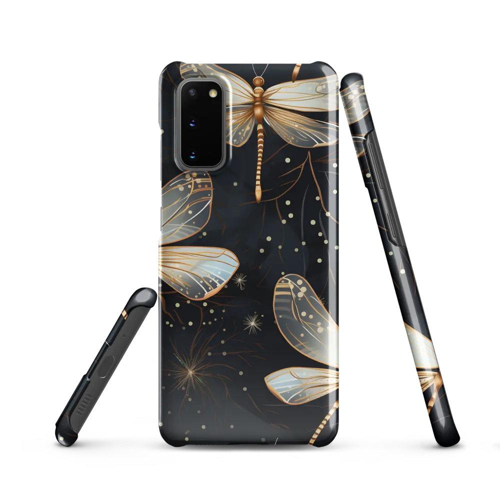 Ethereal Dance: Dragonflies in a Midnight Garden