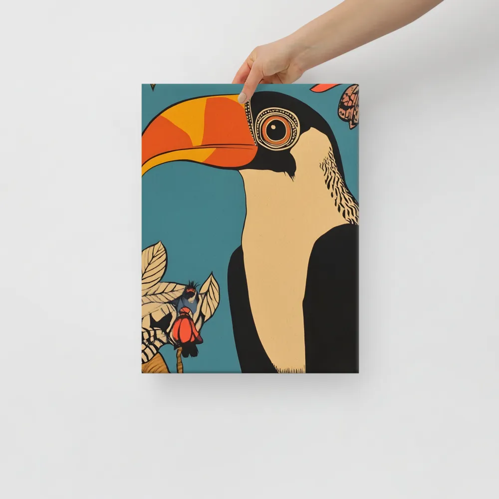 Tropical Majesty: The Toucan at Rest | Canvas | 12″×16″