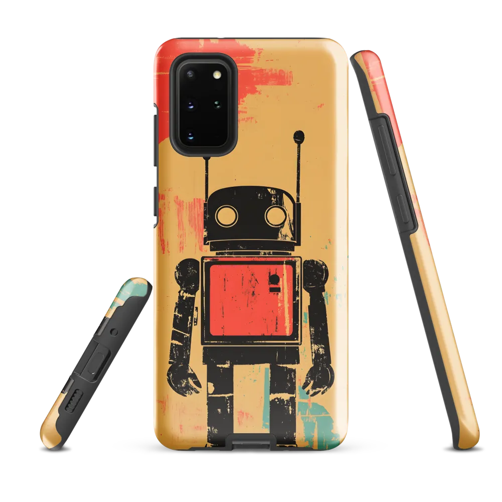 The Retro Robot | Phone Case |  S20 Plus | Tough Case | Glossy