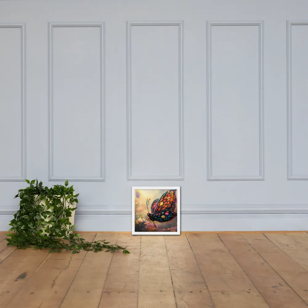 Whispers of a Colorful Dream | Poster with White Frame | 12″×12″