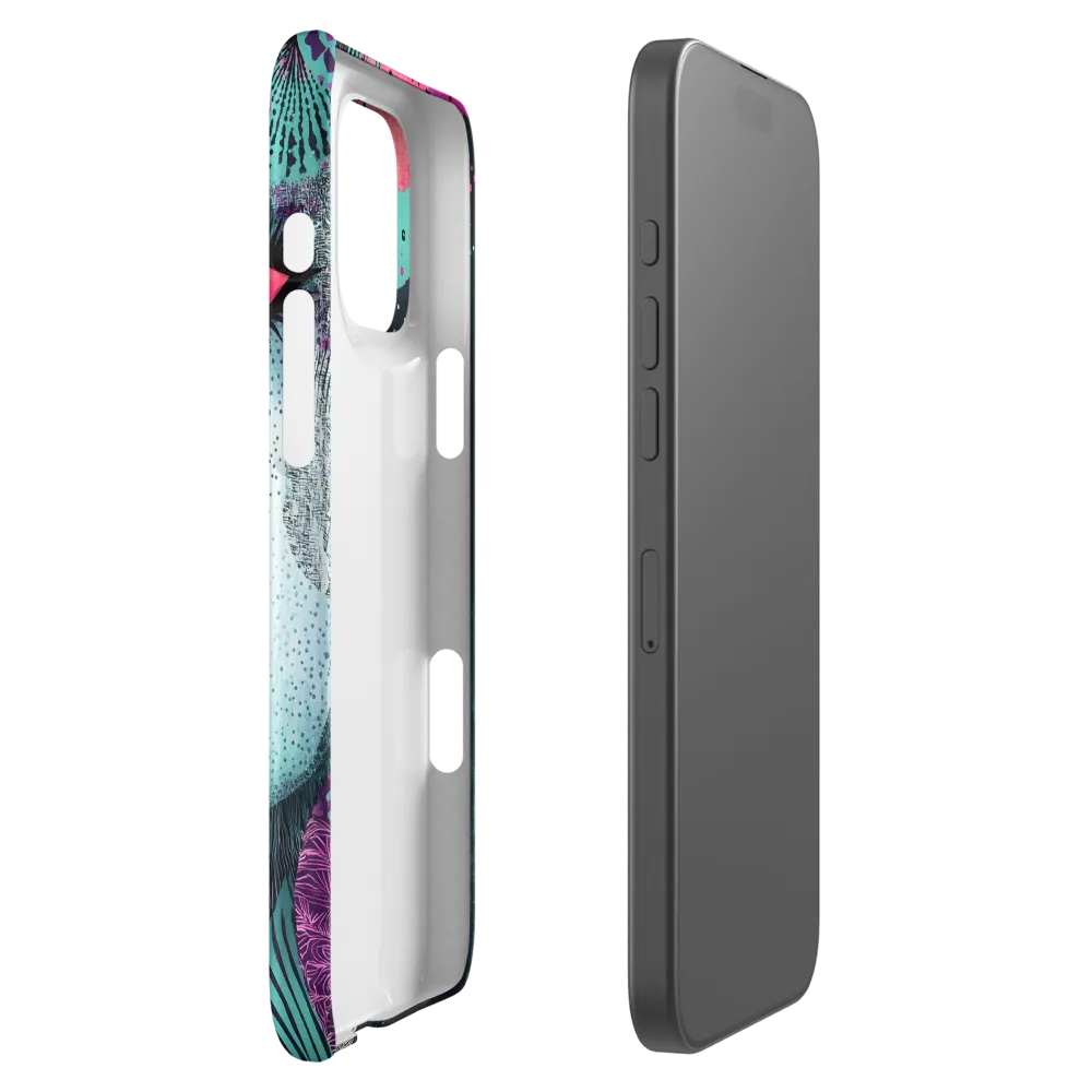 Mystical Beauty in Blue and Pink | Phone Case |  16 Pro Max | Snap Case | Matte